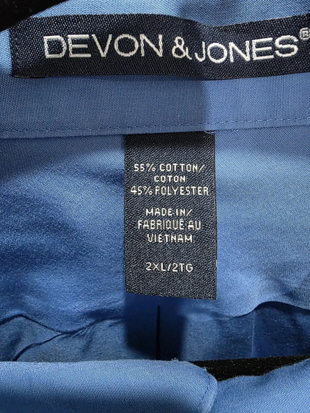 Devon & Jones Men's Button-Down Dress Shirt in Bright Blue